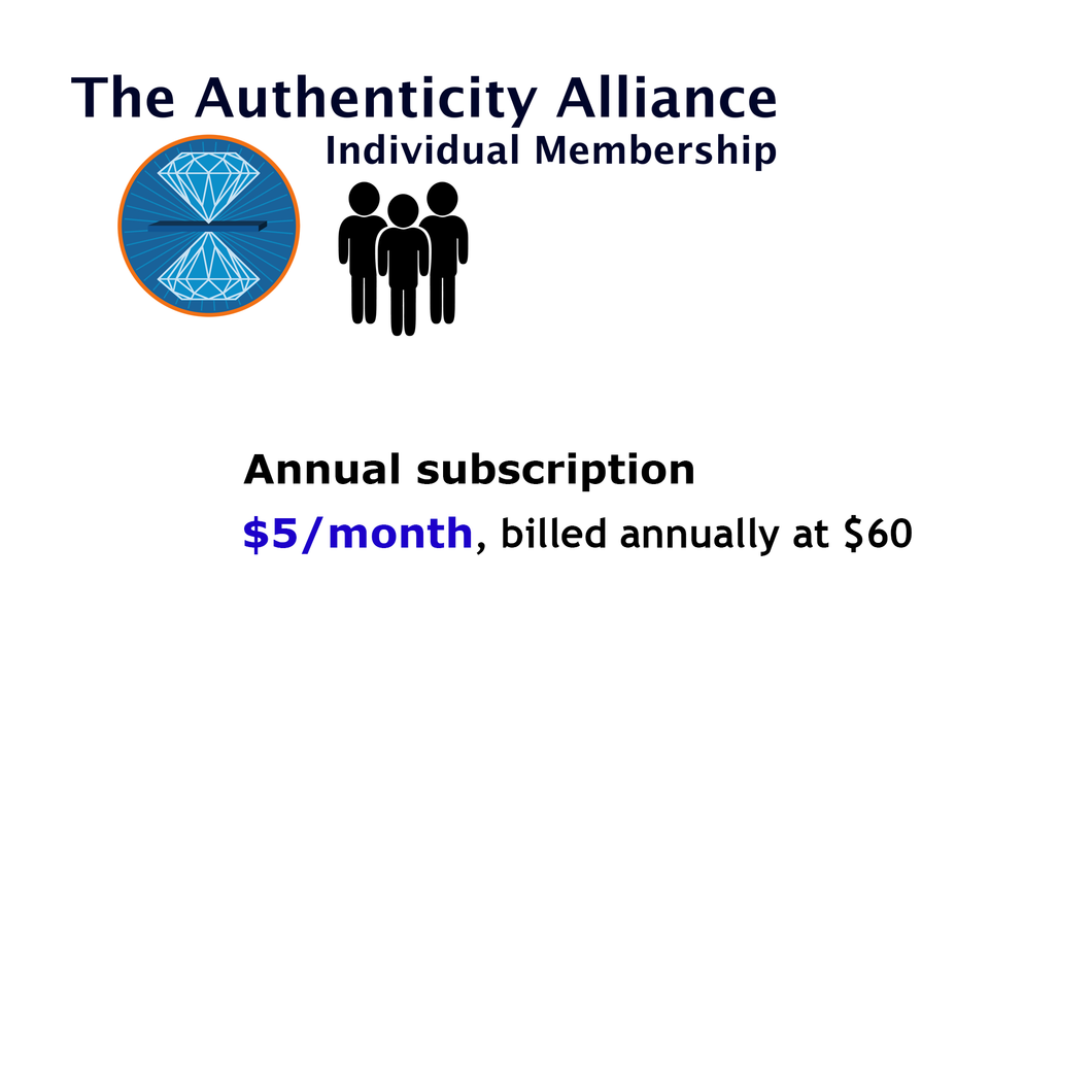Individual Membership In The Authenticity Alliance (Annual Subscription)